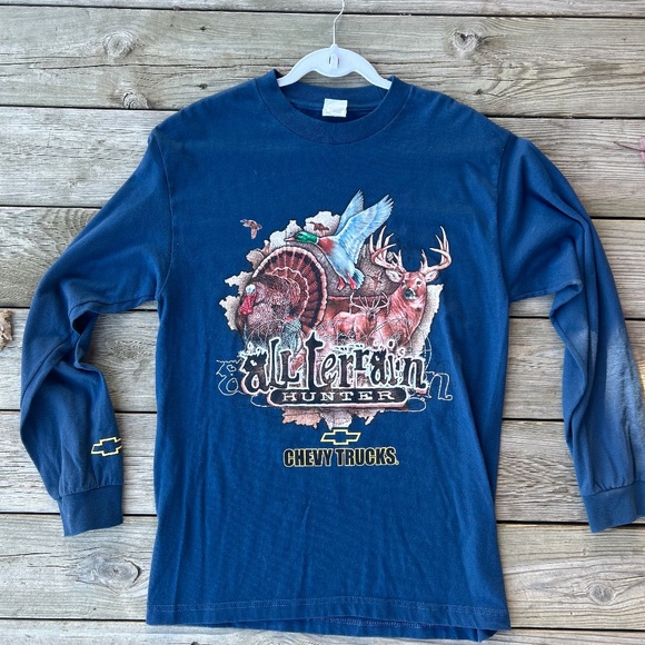 Chevrolet Chevy Mens Trucks Hunter Long Sleeve Graphic - Picture 1 of 12